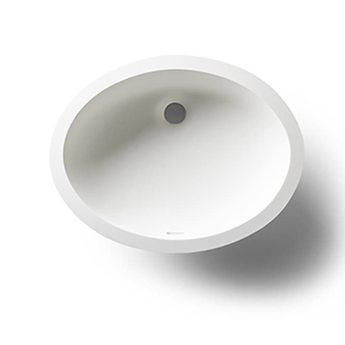 1612 Acrylic Undermount Single Bowl Vanity Sink, 17-13/16" 13-13/16" x 7", Brite White