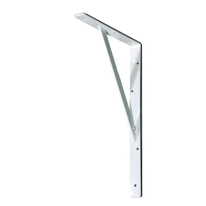 14-3/16" Heavy Duty L-Bracket, White Finish