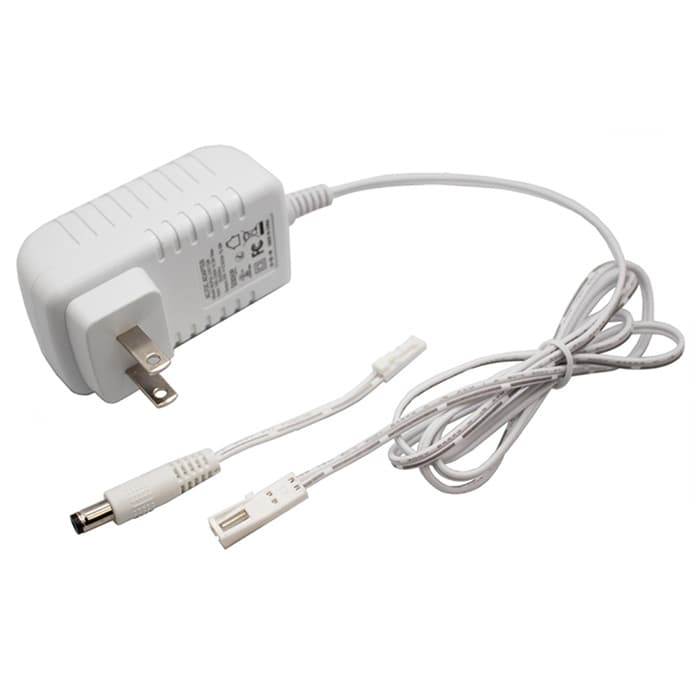24V 15W Wall Plug-In LED Power Supply with 1-Port, White
