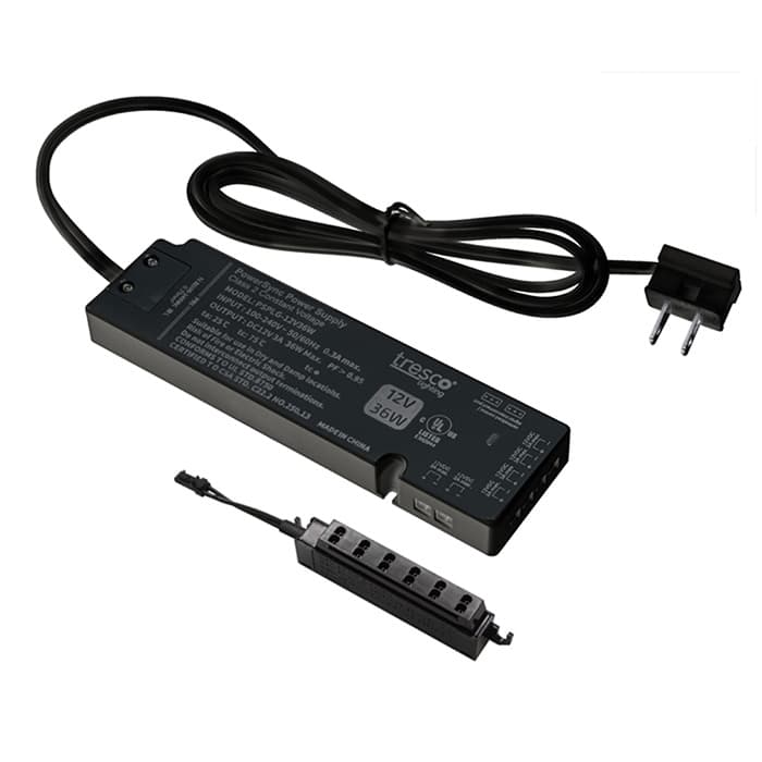 12V 36W PowerSync LED Power Supply, Black