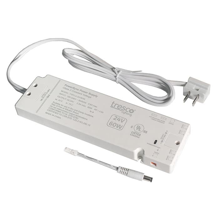 24V 60W PowerSync LED Power Supply, White