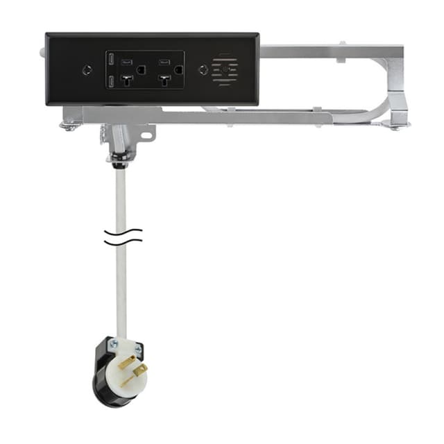 Docking Drawer Blade In-Drawer Outlet, 20 Amp, (2) 65W USB-C & (2) AC