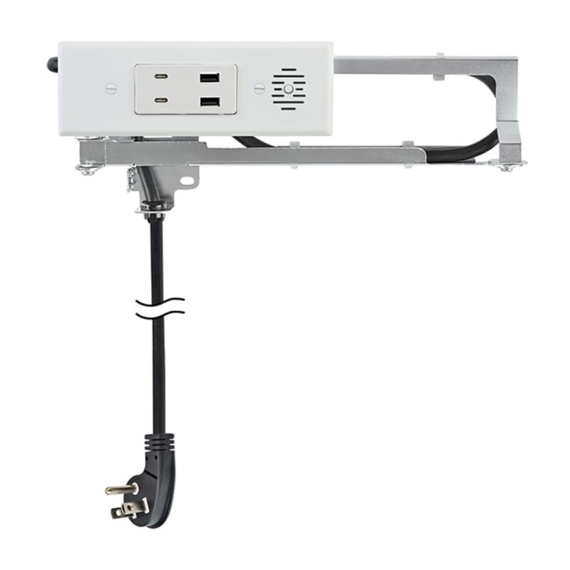 Docking Drawer Blade In-Drawer Outlet with 2 30W USB-C/USB-A Port, White