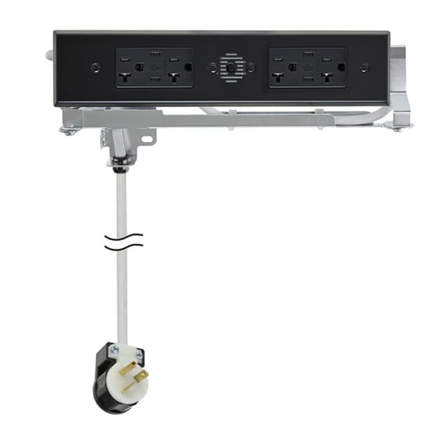Docking Drawer Blade Duo In-Drawer Outlet, 20 Amp, (4) 65W USB-C & (4) AC