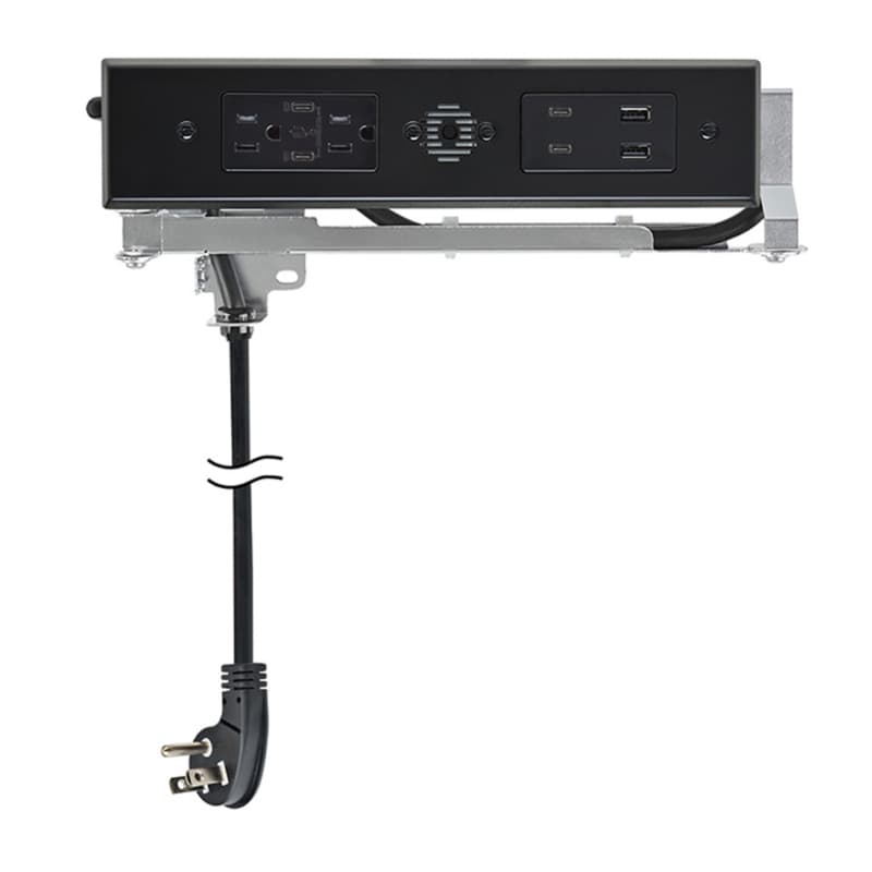 Docking Drawer Blade Duo In-Drawer Outlet with 2 15-amp AC Outlet and 4 30W USB-C/2 USB-A Port, Black