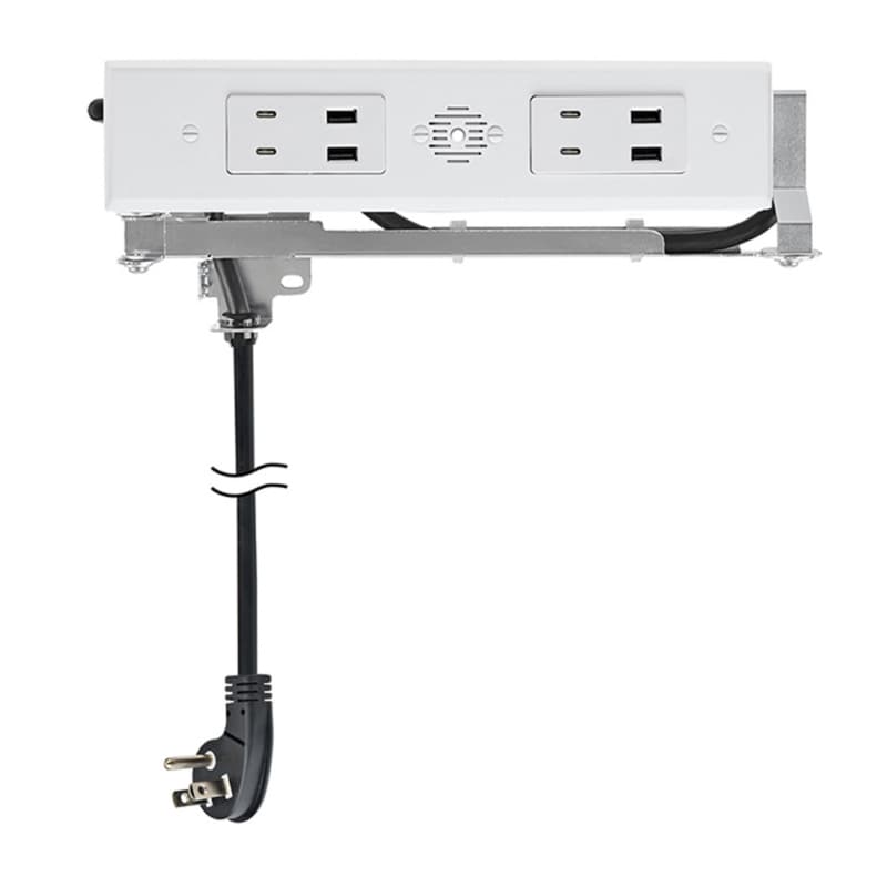 Docking Drawer Blade Duo In-Drawer Outlet with 4 30W USB-C/USB-A Port, White