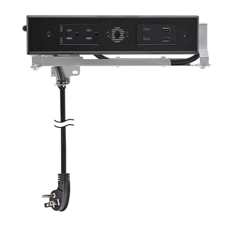 Docking Drawer Blade Duo In-Drawer Outlet with 2 15-amp AC Outlet and 2 65W USB-C/2 30W USB-C/USB-A Port, Black