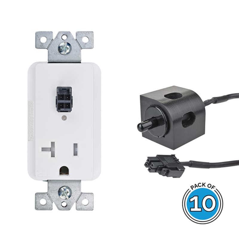 Docking Drawer 20-amp Safety Interlock Outlet with Corner Mount Black Limit Switch Turns ON Power