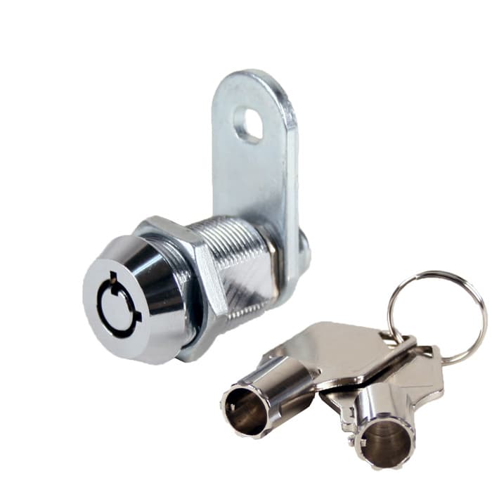 2400AXS 7 Pin Tubular Cam Lock, Bright Chrome, Keyed Different