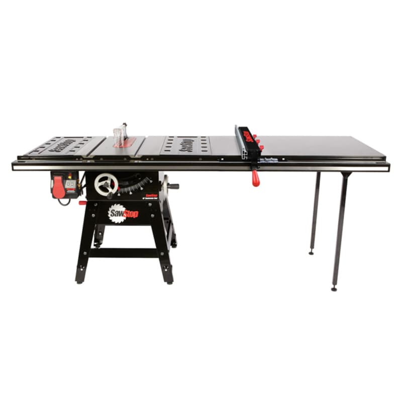 Contractor 1.75HP Saw with 52" Professional T-Glide Advance Fence, Rails & Extension Table