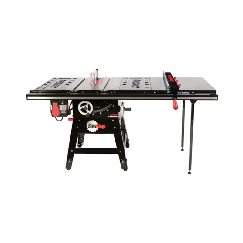 Contractor 1.75HP Saw with 36" Professional T-Glide Advance Fence, Rails & Extension Table
