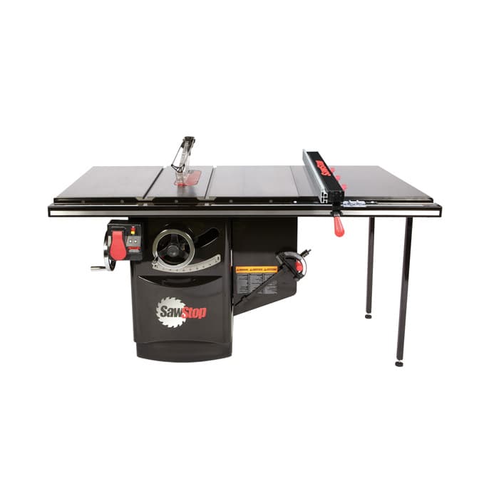 Industrial 7.5HP, 3ph, 230v Cabinet Saw with 36" Industrial T-Glide Advance Rip Fence, Rails & Extension Table