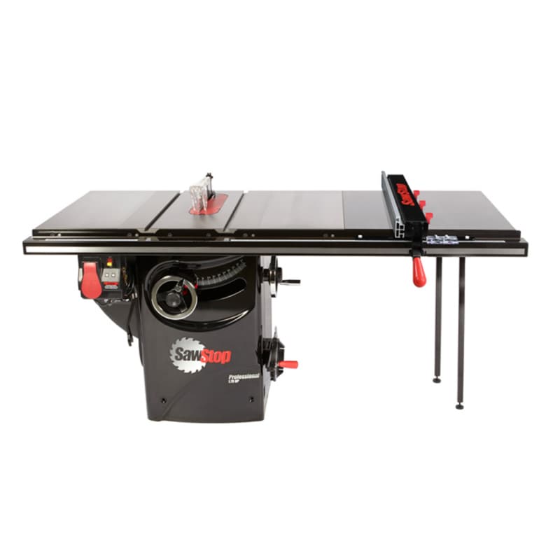 Professional 1.75HP Cabinet Saw with 36" Professional T-Glide Advance Rip Fence, Rails & Extension Table