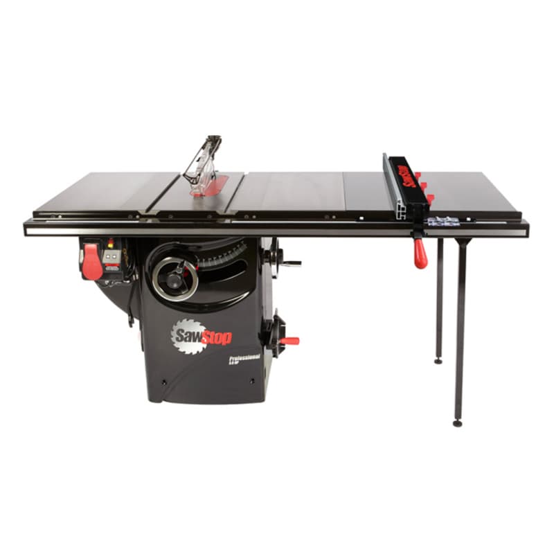 Professional 3HP Cabinet Saw with 36" Professional T-Glide Advance Rip Fence, Rails & Extension Table