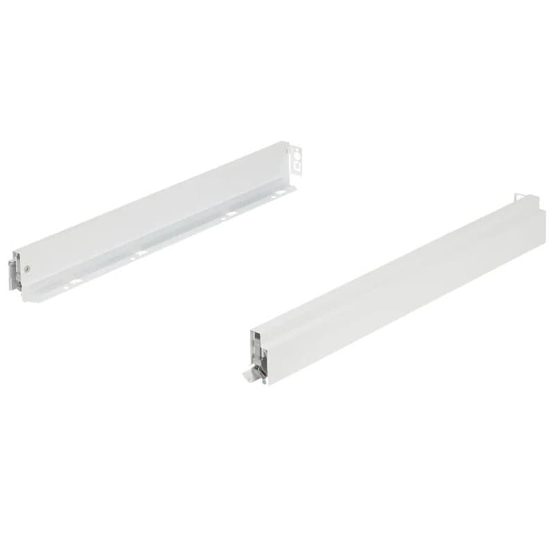 Nova Pro Scala H63 Drawer Member Set with 154lb Capacity, Full Extension, Soft-Closing, 2-1/2", Ice, 16