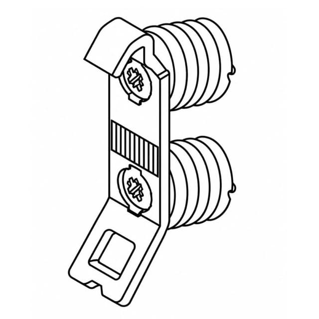 Nova Pro Scala H63 Front Bracket for 2-1/2" Side Height Drawer System, Dowelled