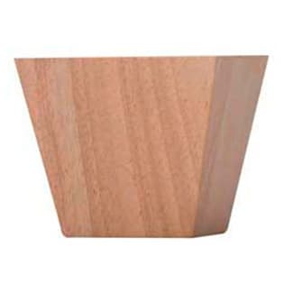 3-1/2" Wide x 3" High Contemporary Bun Foot, Alder