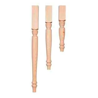 2-1/4" Wide x 15-1/4" High Country Table Leg, Pine