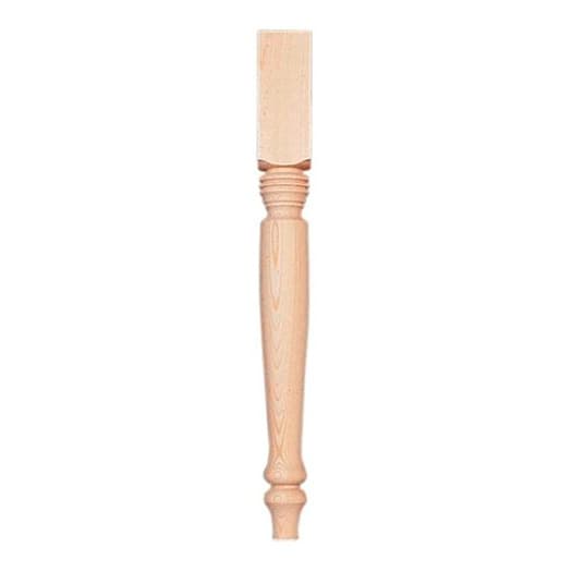 2-1/4" Wide x 21-1/4" High Country Table Leg, Cherry