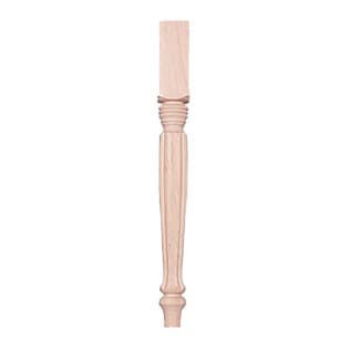 2-1/4" Wide x 21-1/4" High Country French Table Leg, Ash
