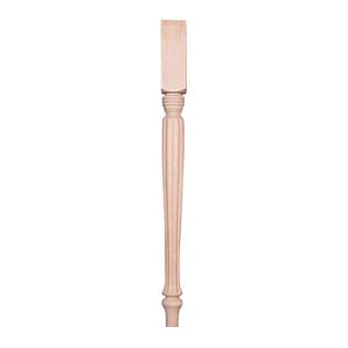 2-1/4" Wide x 29" High Country French Table Leg, Cherry