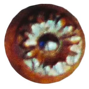 1-1/2" Lilies Small Wood Knob, Cherry