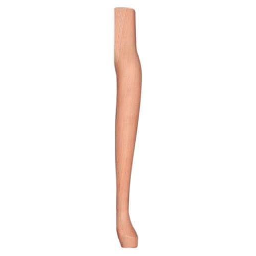 2-1/8" Wide x 21" High Queen Anne Table Leg, Oak