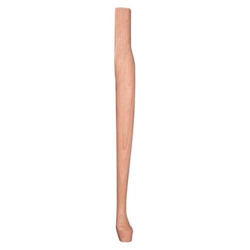 2-1/8" Wide x 29" High Queen Anne Table Leg, Ash