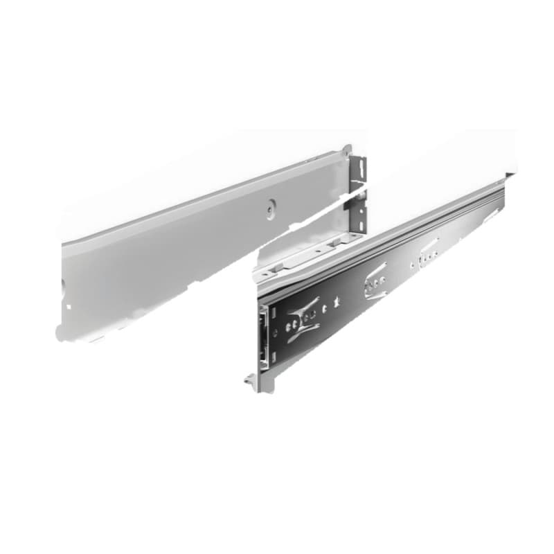 ZBox 6023 Drawer Slide with 100lb Capacity, Full Extension, 3-3/8", White Epoxy, 22