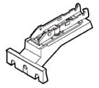 Tiomos Cam Adjustable Face Frame Adaptor Mounting Plate, 3-Point Fixing, Nickel-Plated, Screw-On, 0mm