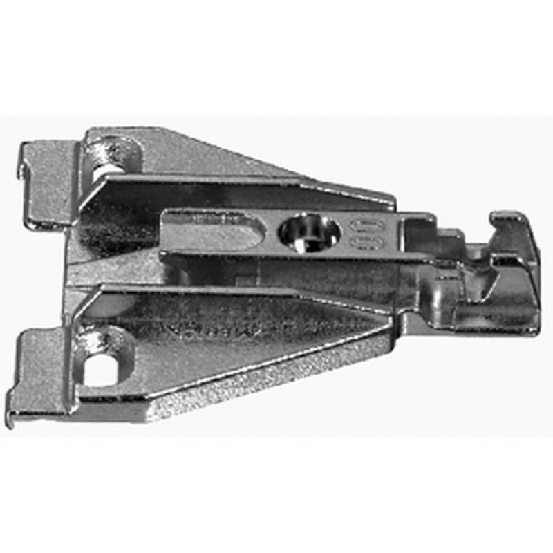 Nexis Adjustable Face Frame Mounting Plate, Nickel-Plated, Screw-On, 4mm
