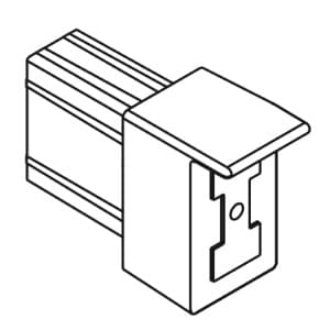 Nova Pro Scala Divider Railing Clip for Drawer Slide, Ice (100/Box)