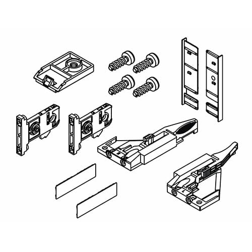 Vionaro H89 Inset Drawer Accessory Set, Graphite