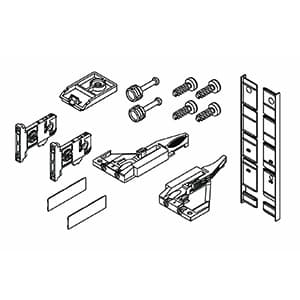 Vionaro H185 Inset Drawer Accessory Set, White