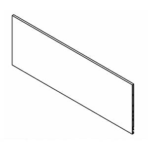 Vionaro H185 Drawer Inset Front Panel, Silver Gray