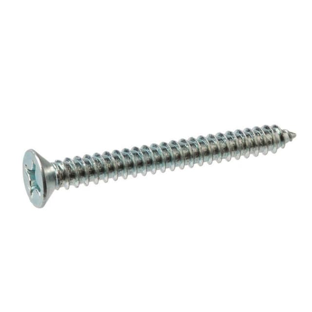 #6 x 3/4" Flat Head Hinge/Drawer Slide Screw, Phillips Drive Coarse Thread and Sharp Point, Nickel-Plated, Box of 5 Hundred by Grass