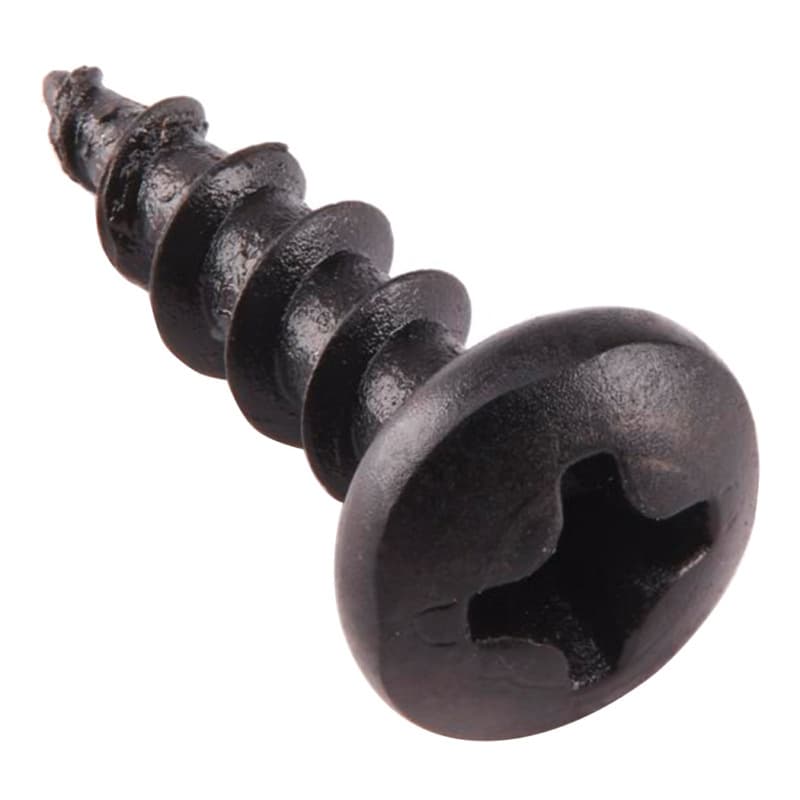 #10 x 3/4" Round Head Wood Screw, Phillips Drive Coarse Thread and Sharp Point, Nickel, Box of 5 Hundred by Grass