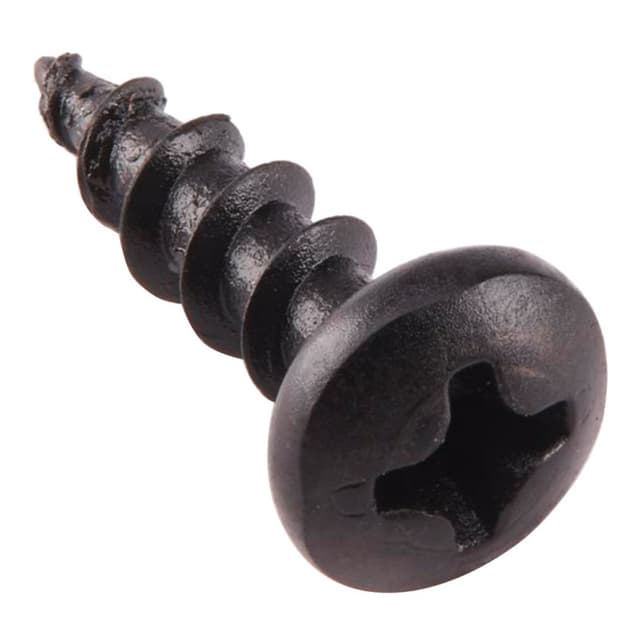 #10 x 3/4" Round Head Wood Screw, Phillips Drive Coarse Thread and Sharp Point, Nickel, Box of 5 Hundred by Grass