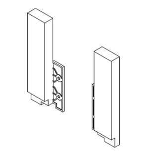 Nova Pro Scala Left Sink Back Panel Holder, Ice