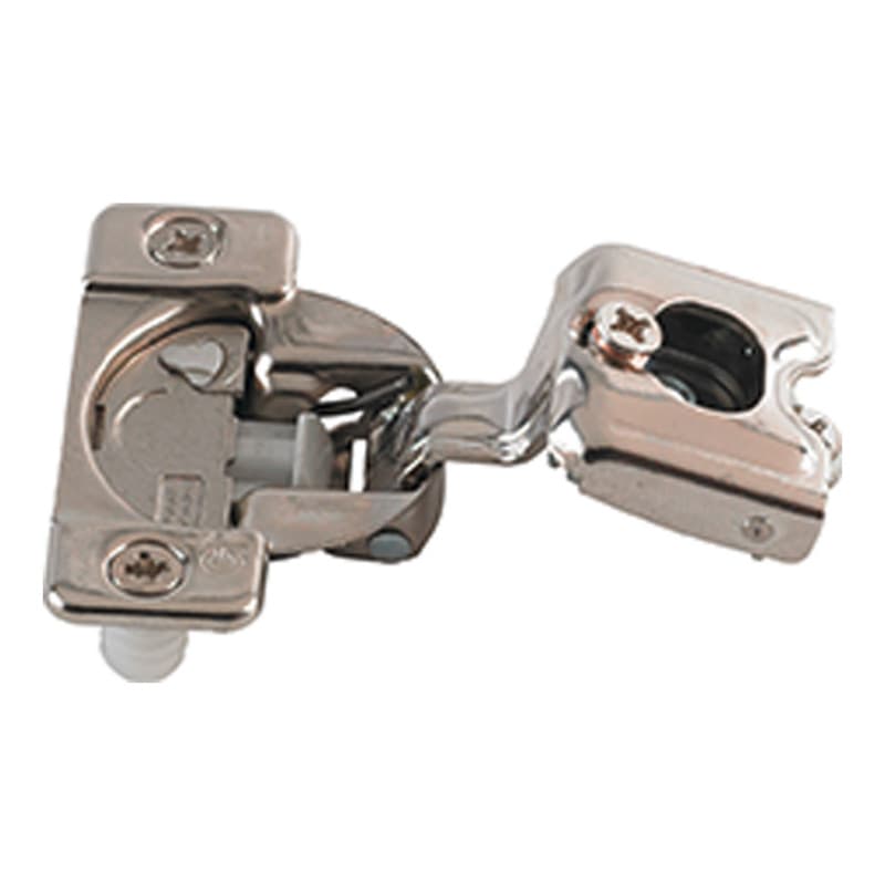 TEC 864 108° Opening Wrap-Around Face Frame Hinge, 45mm Boring Pattern, Soft-Closing, 1" Overlay, Dowelled