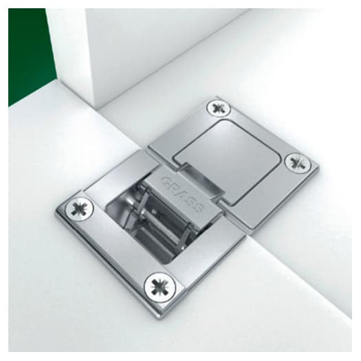 Tiomos Flap 90° Opening Hinge for 22-28mm Flap Thickness, Nickel-Plated
