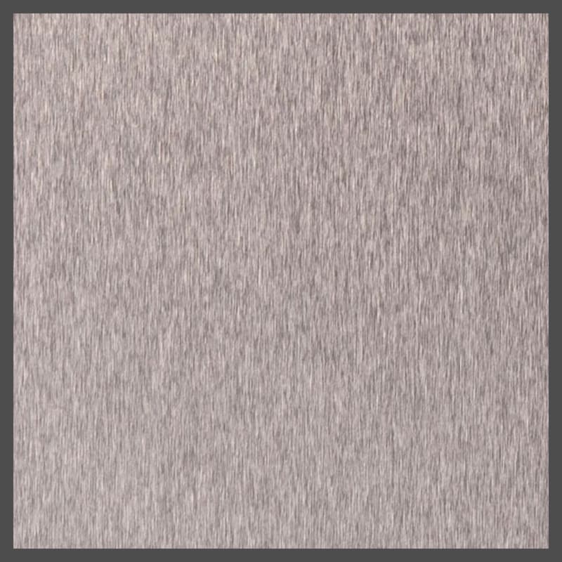 Solid Metal Laminate 9032 Brushed Nickel, Vertical Non-Post Forming Grade Gloss Finish, 48" x 96"