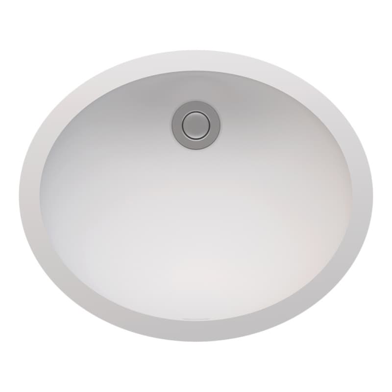 Acrylic Undermount Single Bowl Vanity Sink, 16-1/8" x 12-13/16" x 5-1/8", Arctic White