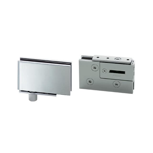 Zinc Alloy Glass Hinge, Chrome