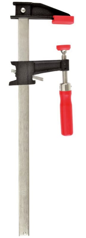 18" Clutch Style Bar Clamp with Wood Handle, 2-1/2" Throat Depth