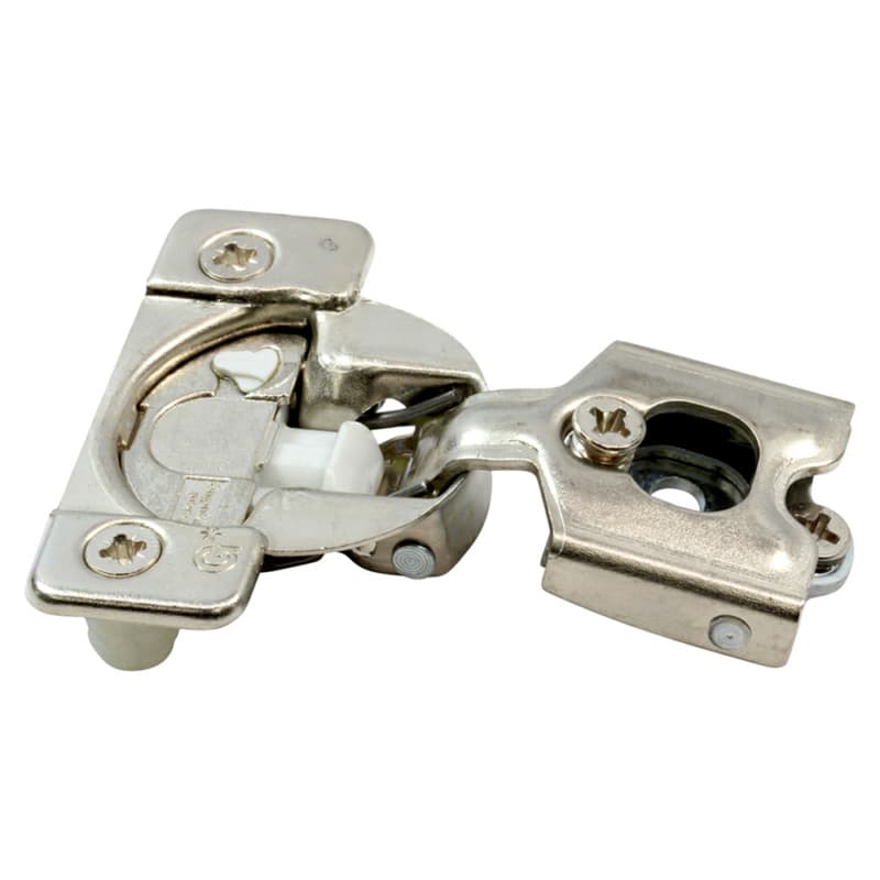 TEC 863 108° Opening Face Mount Hinge, 45mm Boring Pattern, Self-Closing, Variable Overlay, Dowelled