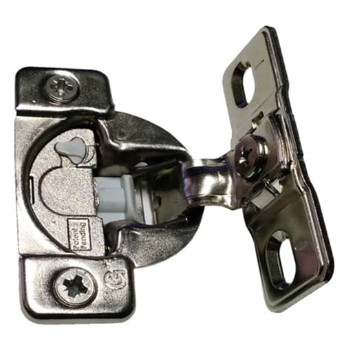 TEC 863 108° Opening Face Mount Hinge, 45mm Boring Pattern, Soft-Closing, Variable Overlay, Screw-On