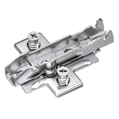 Tiomos Adjustable Mounting Plate, 4-Point Fixing, Nickel-Plated, Expando, 2mm