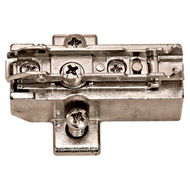 Grass Tiomos, Wing Base Plate, 2-Point Fixing, With Pre-Mounted Euro Screws (13.5mm)