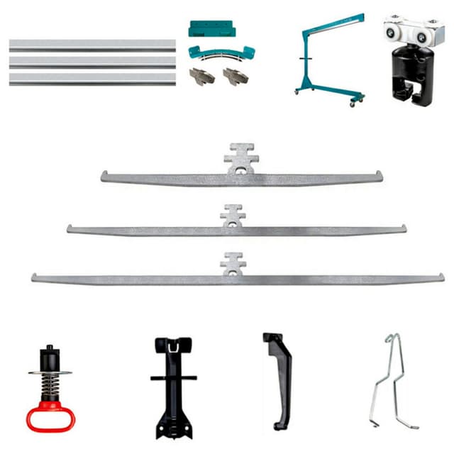 PivotLine 6' x 12' Straight Ceiling Mount L-Shape Quick-Start Kit
